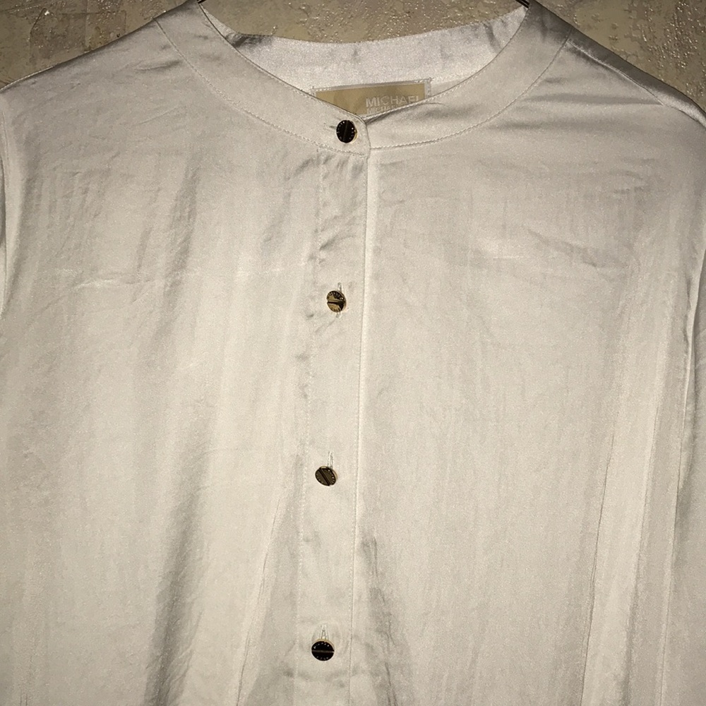 Long sleeve white & gold Michael kors top - Picture 3 of 7